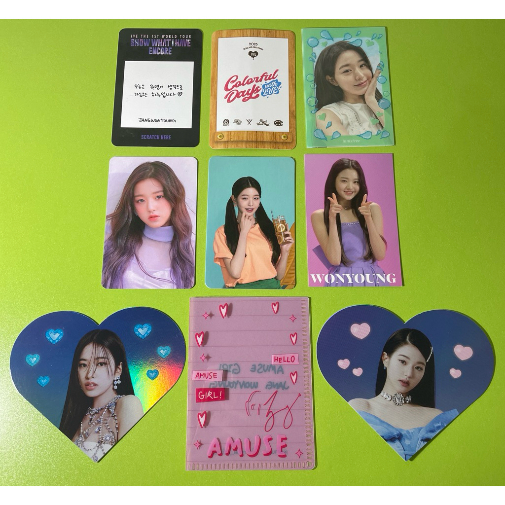 official photocard pc wonyoung yujin ive