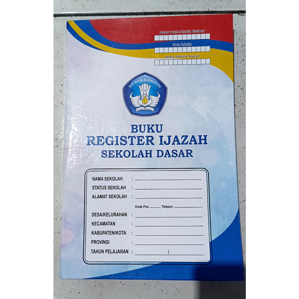 Buku Register Ijazah Sekolah Dasar (SD)