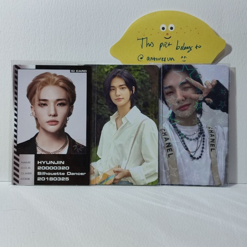OFFICIAL Photocard HYUNJIN Stray Kids | R1 Nacific | Noeasy| ID Card