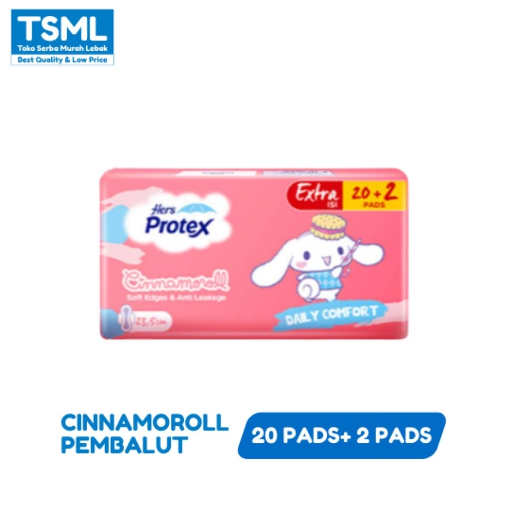 Hers Protex Pembalut Daily Comfort Cinnamoroll Bag 20+2