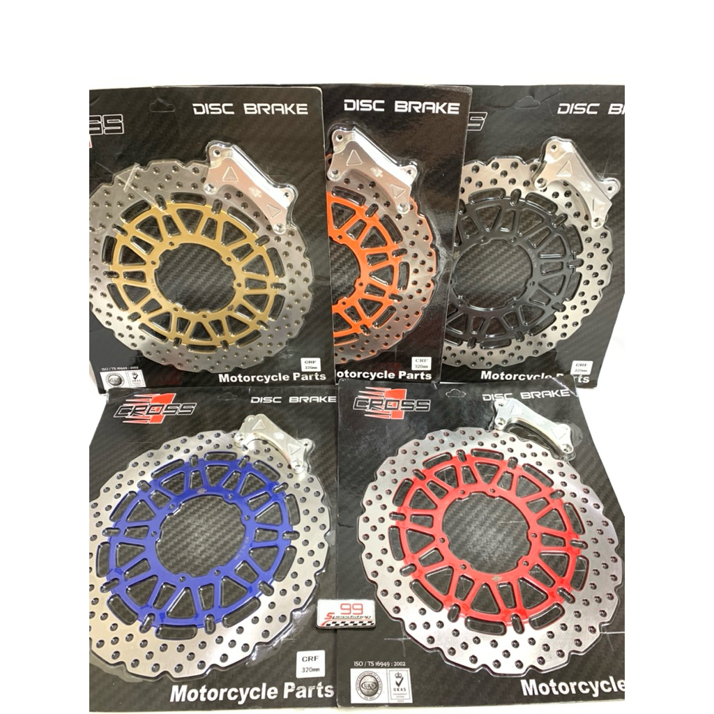 Piringan Cakram Cross 1 Disk Brake Depan SUPERMOTO 320 mm CRF 150 L Cakram Depan Lebar 320mm SUPERMO