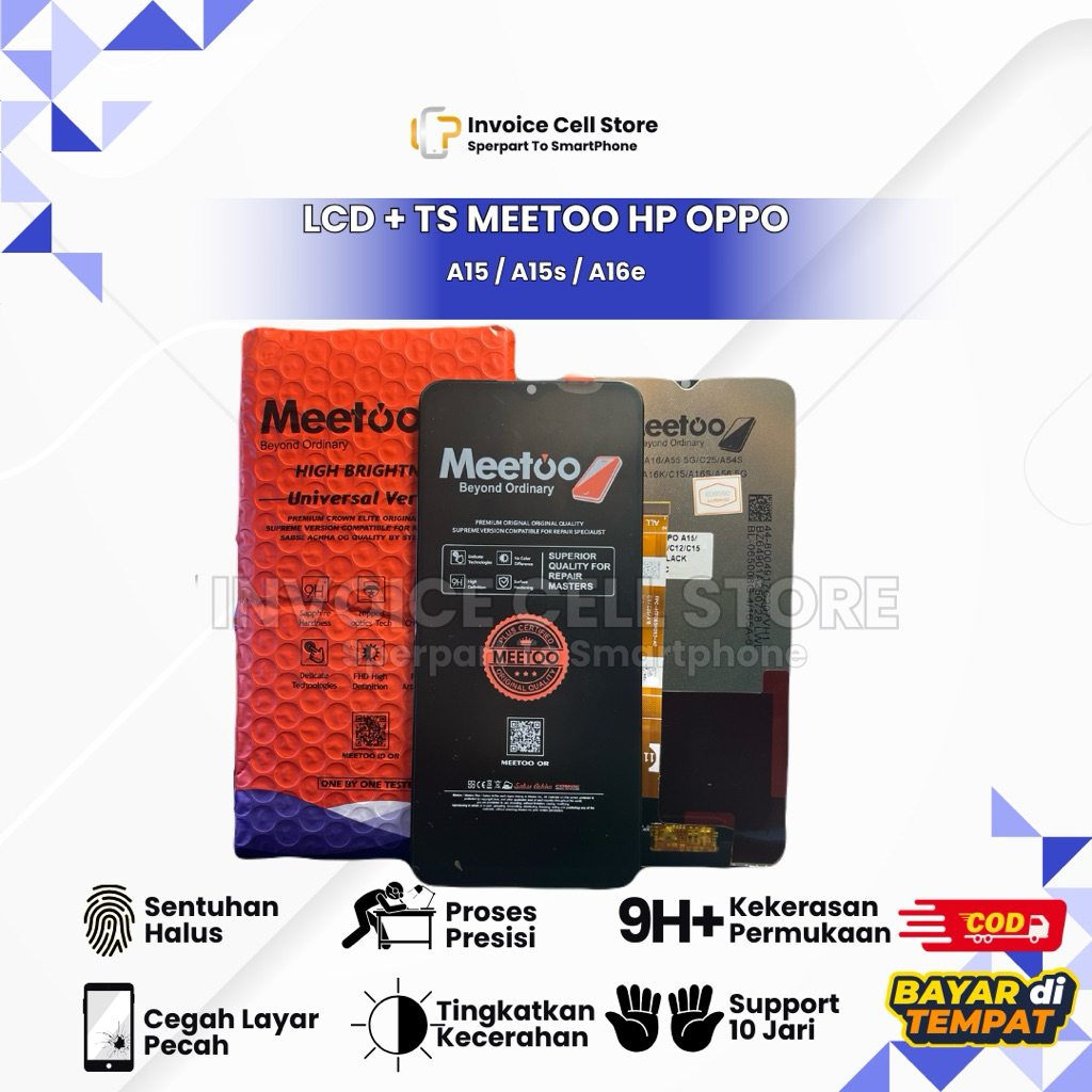 LCD + TOUCHSCREEN MEETOO HP OPPO A15 / A16E / A15S
