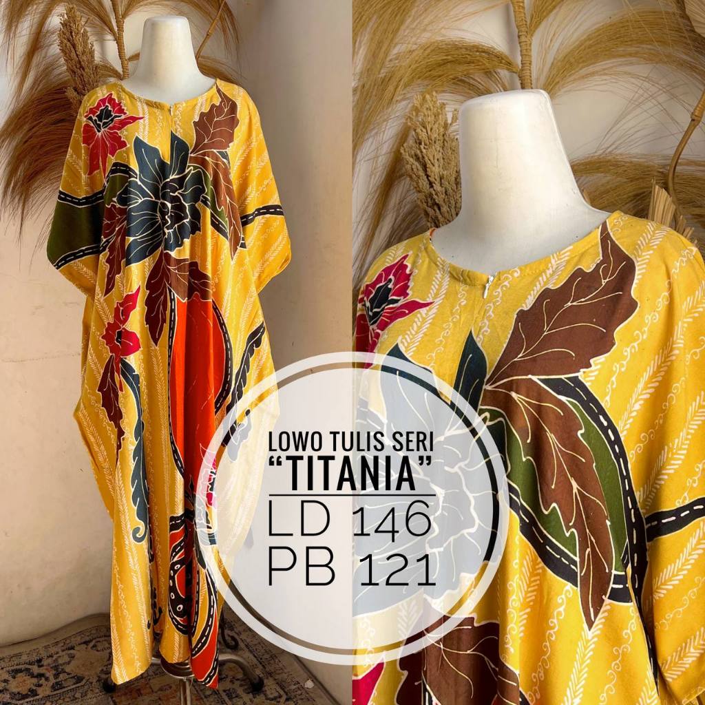 LAMOZA Daster Batik Tulis Lowo Kalong Jumbo Busui Batik Cap Pekalongan Daster Rayon Batik Eksklusif 