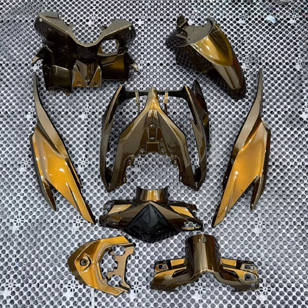 Cover full sett body halus vario 125 old bohlam kzr tahun 2012 2013 2014 warna coklat