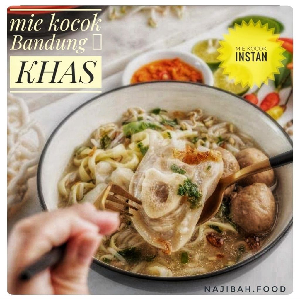 mie kocok bandung biasa kulit kikiL sapi