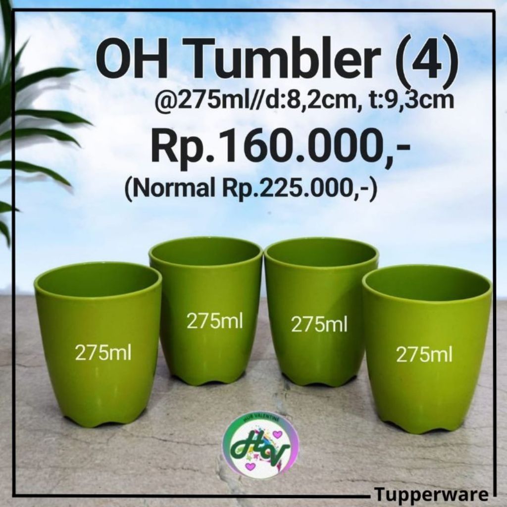 OH Tumbler Tupperware - Green
