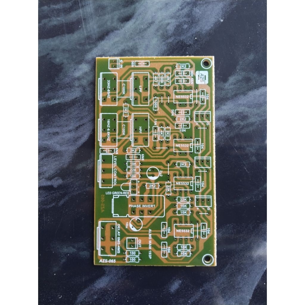 PCB ALMS Bandpass Filter Speaker Management.
