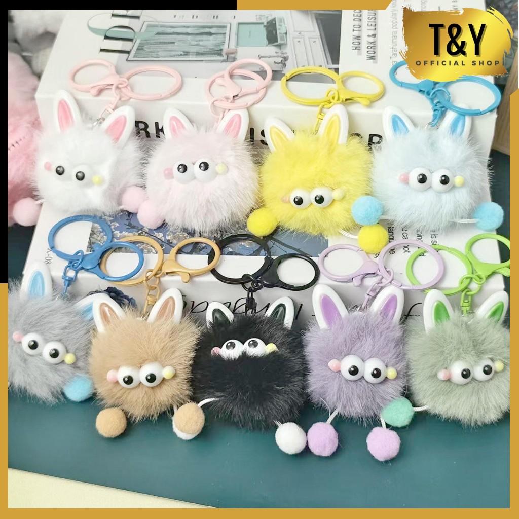 T&Y Gantungan Kunci Boneka Untuk Motor Mobil Gantungan HP Monster Gantungan Tas Boneka Lucu Gantunga