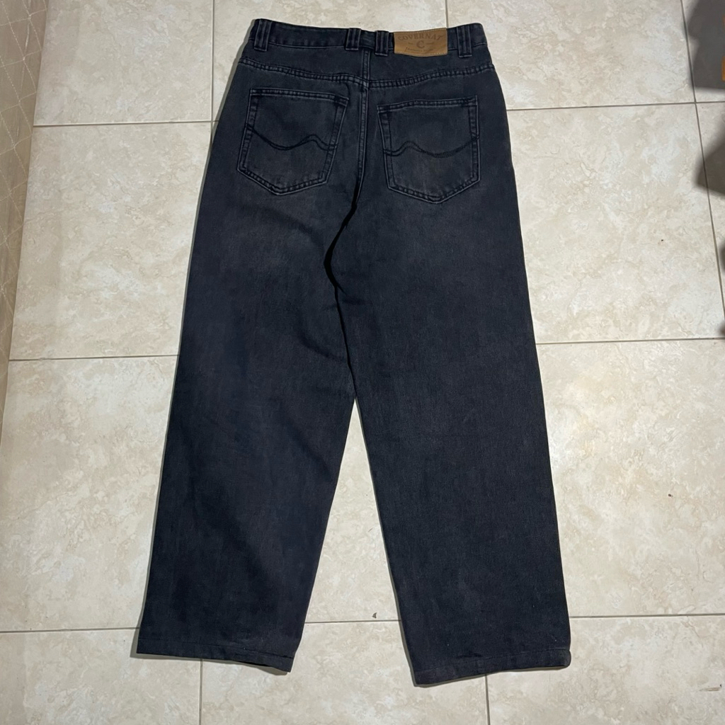 denim baggy pants covernat