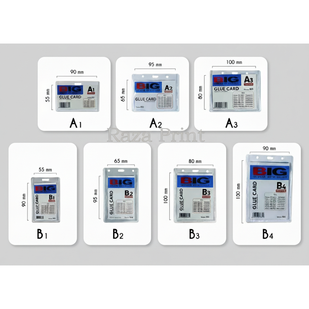 ID Card Plastik Mika A1, A2, A3, B1, B2, B3, B4 || ID Card Plastik /Mika ID Card - PCS (Satuan)