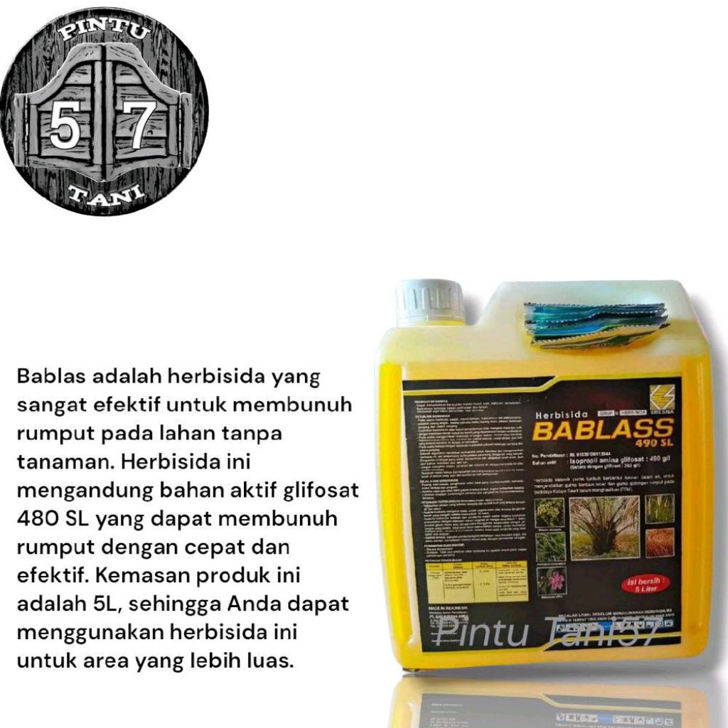 HERBISIDA BABLAS 490SL - 5LITER