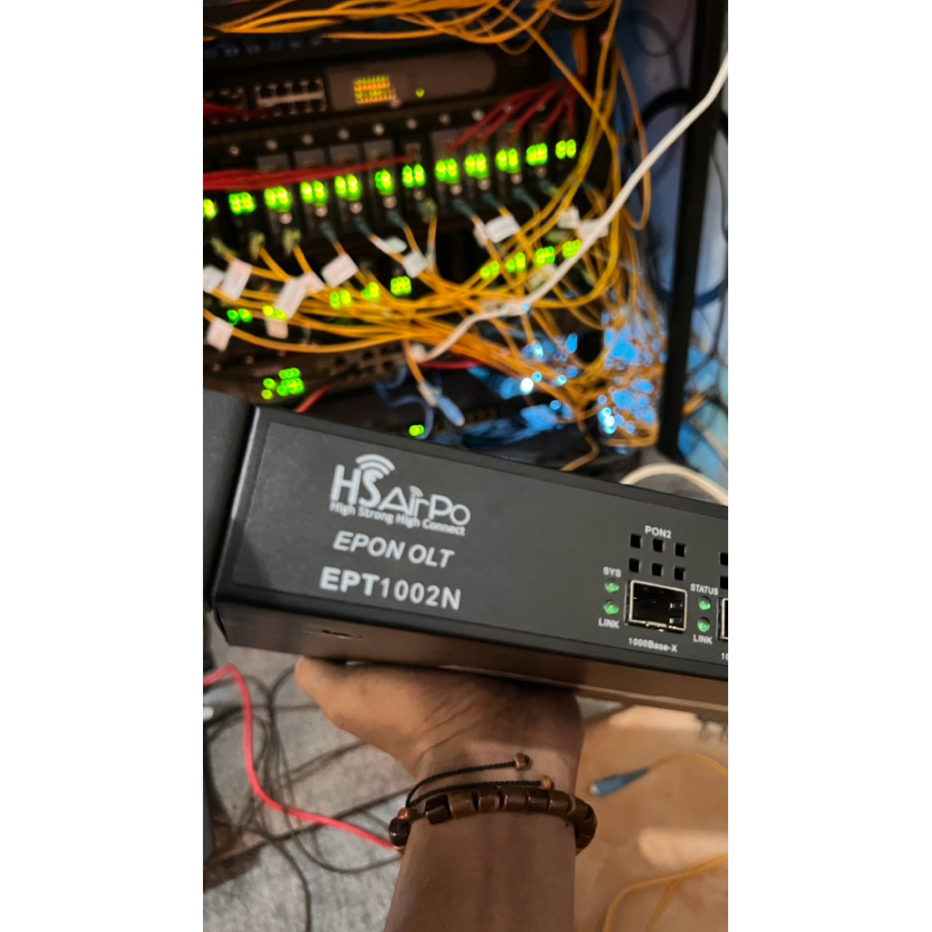 HSAIRPO EPT1002N EPON OLT 2PON EPON OLT 2SFP PON ports with 2 PX20xxx SFP RJ45 UPLINK PORT