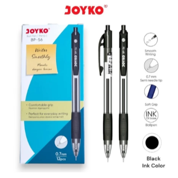 

(12pc) PULPEN / PEN JOYKO BP 56 NEEDLE TIP JARUM 0.7mm