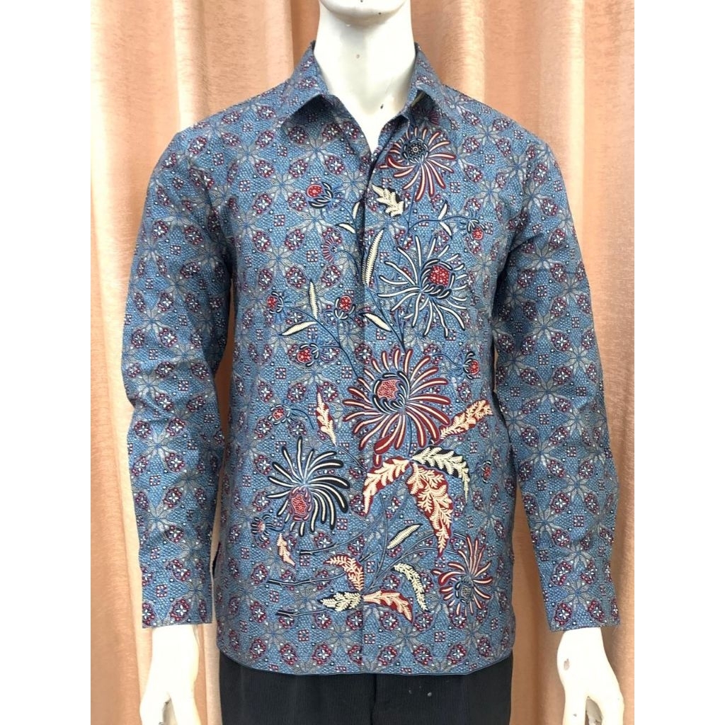 Kemeja lengan panjang jumbo ukuran 5L  Batik Danar Hadi Solo