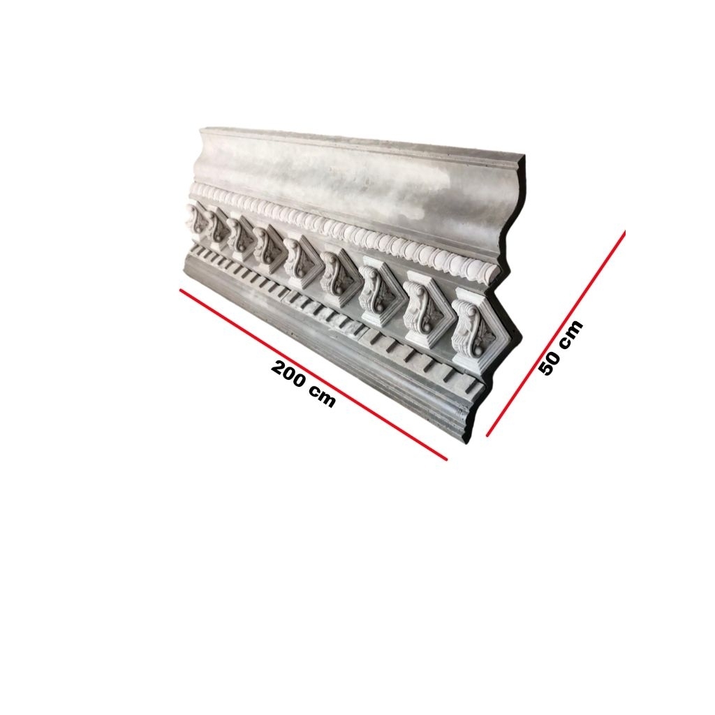 “Percantik fasad rumah dengan Lisplang GRC cetak full beton ukuran 50×200 cm