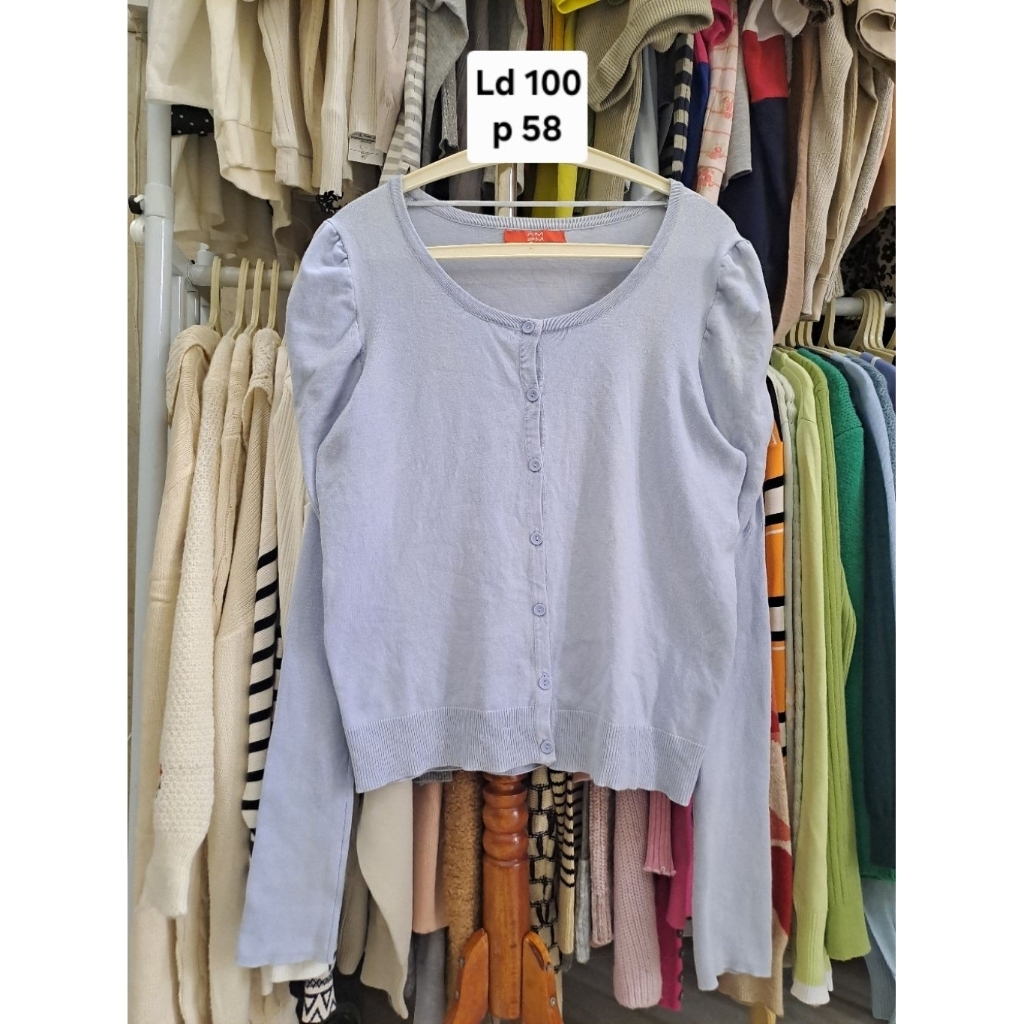 CARDIGAN PUFFY RIP PANJANG SALE MINUS PL