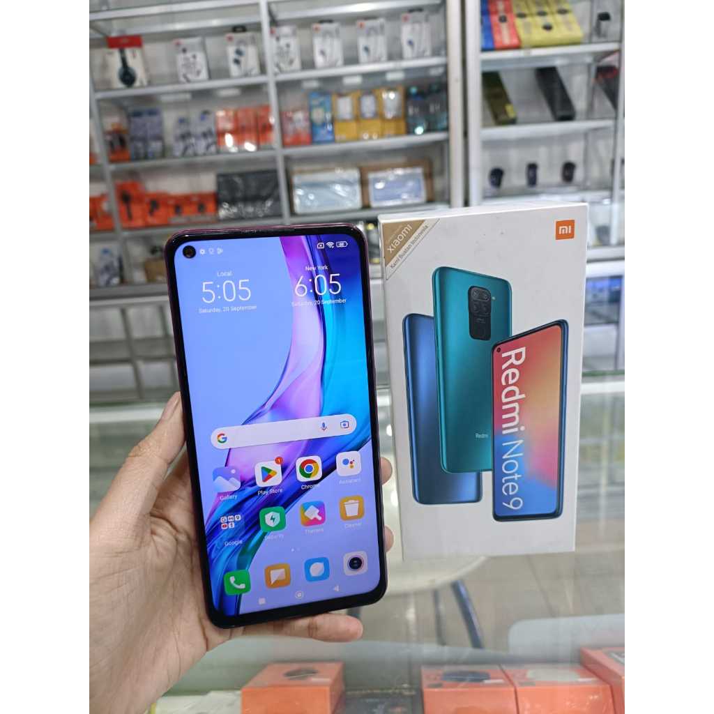 XIAOMI NOTE 9 6/128GB SECOND SEKEN BEKAS RAM 6 INTERNAL 128