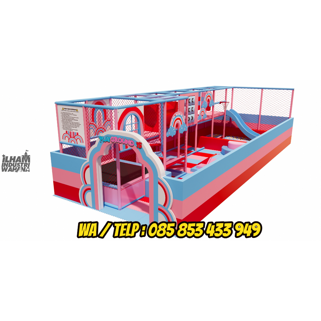 PLAYGROUND INDOOR MANDI BOLA PINK ODONG-ODONG
