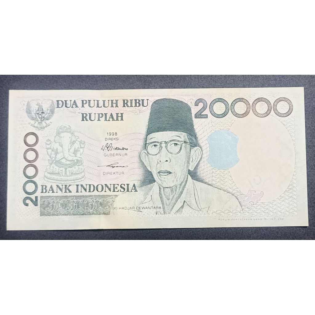 UANG KERTAS INDONESIA 20000 RUPIAH 1998