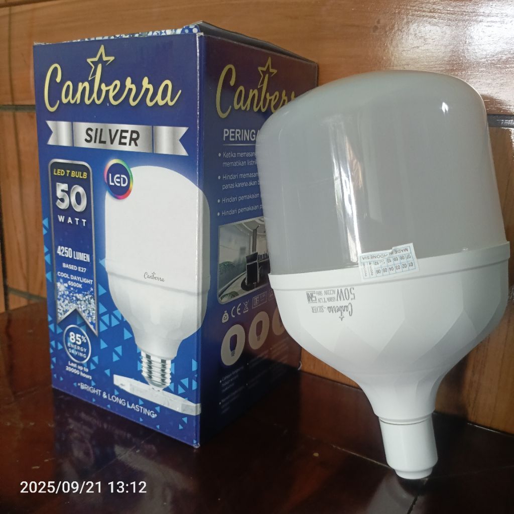 Lampu 50 watt CANBERRA SilverT-Buld