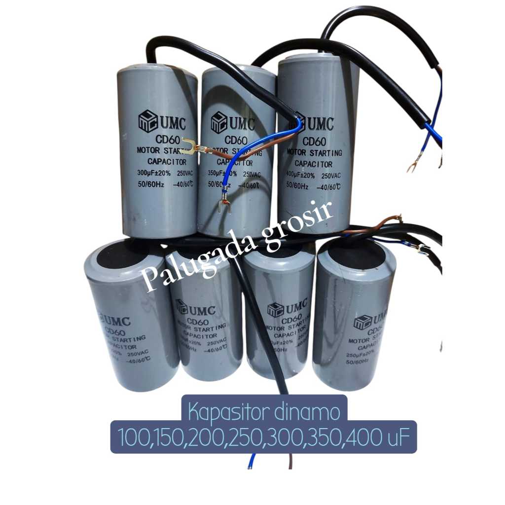 Cd60 Kapasitor Motor Starting 450v 150uf / 200uf /250uf / 300uf