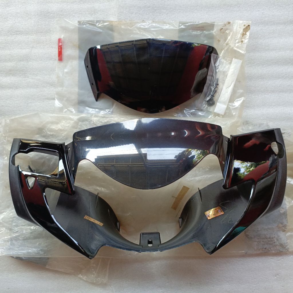 COVER HANDLE FRONT BATOK LAMPU DEPAN PLUS VISOR HONDA SUPRA X 125 OLD VISOR ORIGINAL