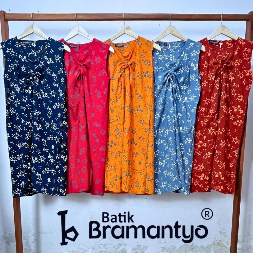 Bramantyo Store - Widuri Daster LD 100cm Batik Cap Batik Solo Menyerap Keringat Nyaman Daster Pendek