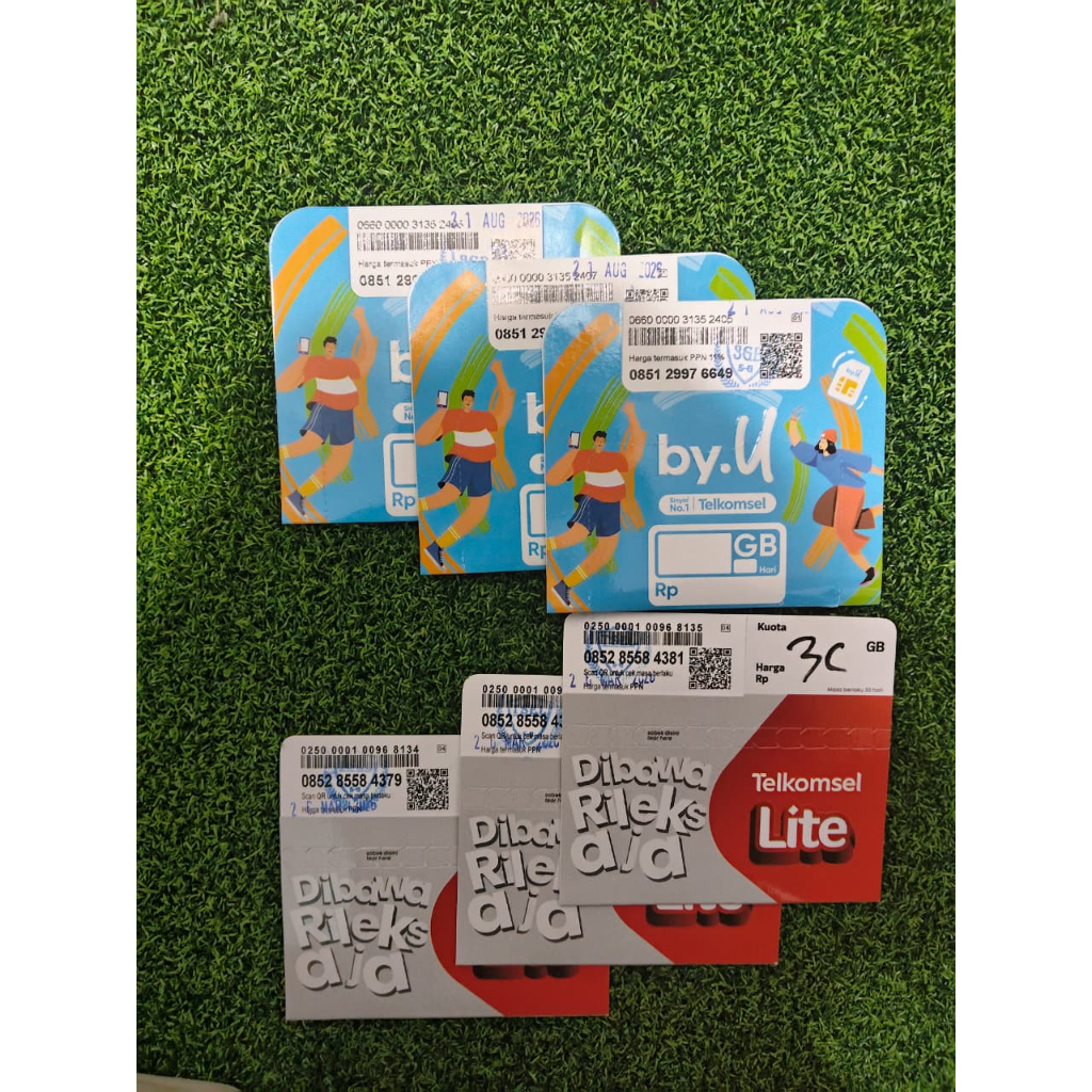 Kartu Perdana Kuota Telkomsel SP BY U 3GB SP TSEL 3GB SP TSEL 6GB SP TSEL 15GB SP TSEL 24GB Segel TE