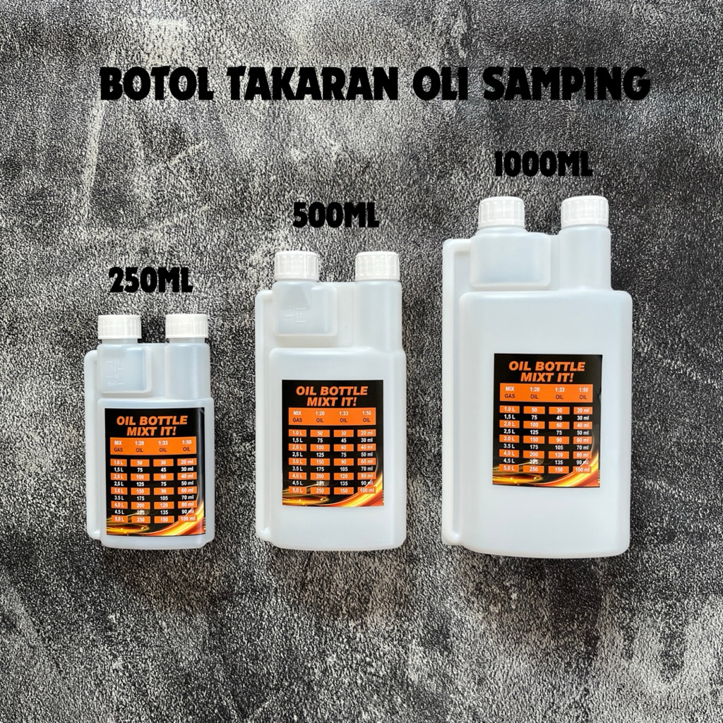 Botol Takaran Oli Samping Motor Vespa 250ML 500ML 1000ML