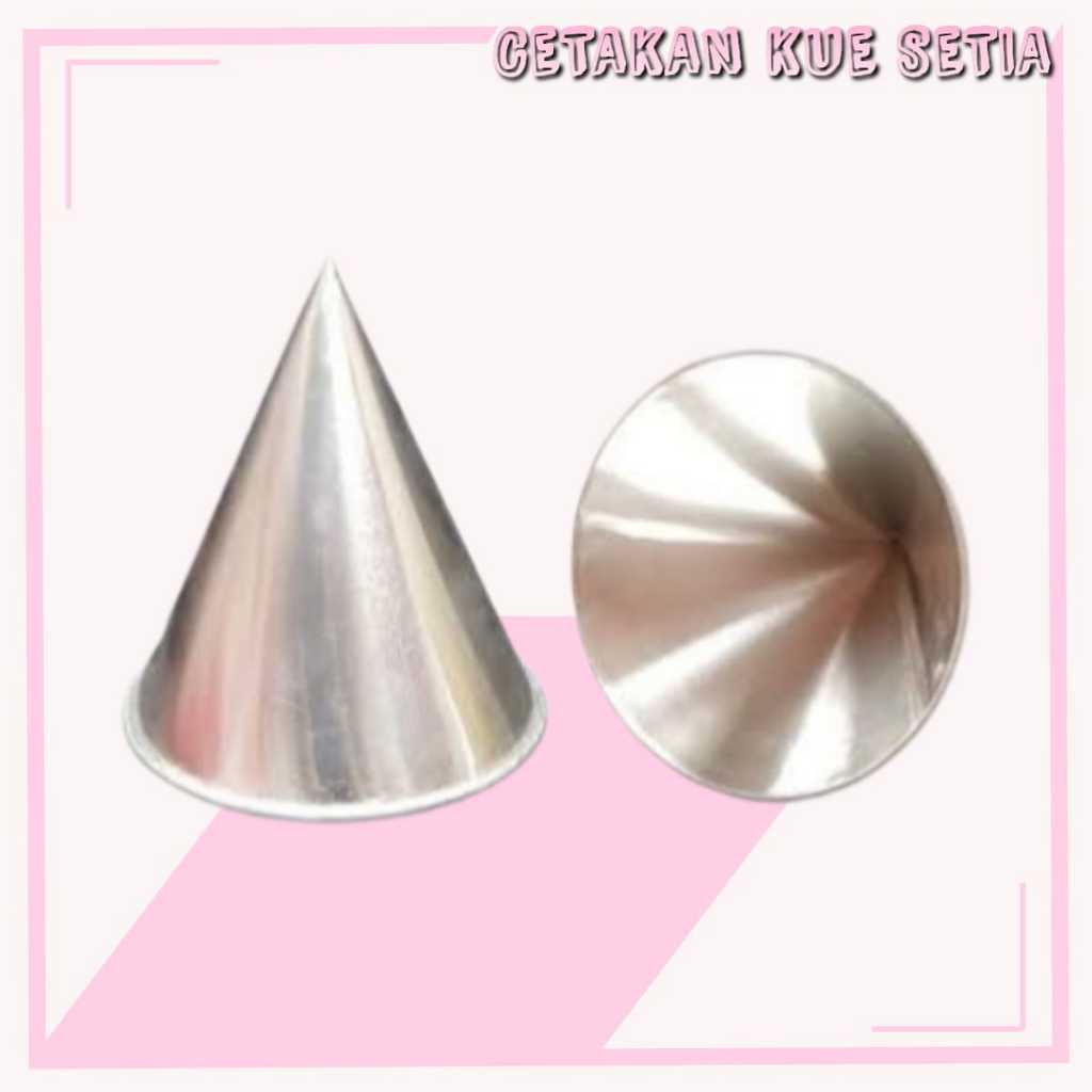 Cetakan tumpeng Mini / Cetakan Nasi Bento Kerucut / Loyang Tumpeng 8cm dan 10cm