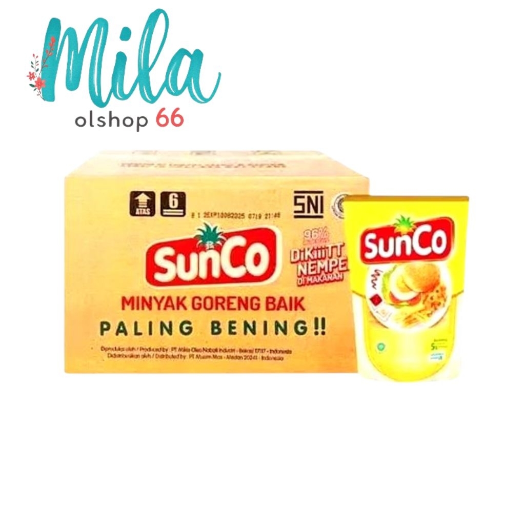 

Minyak goreng sunco 2 lt isi 6 pcs
