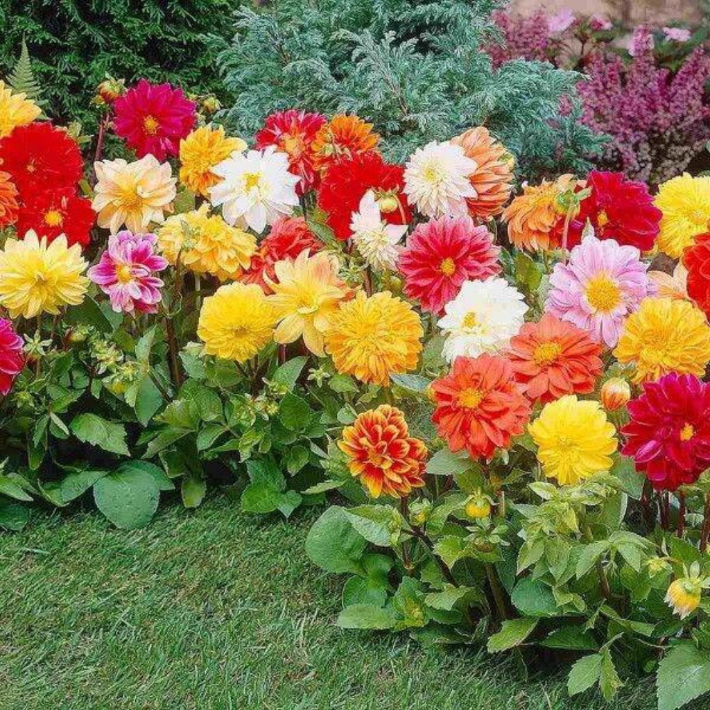 benih biji bunga dahlia pinata mix