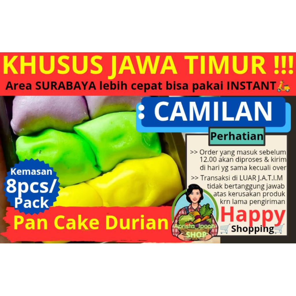 

JATIM ONLY - Mini Pan Cake Durian - KHUSUS Jawa Timur