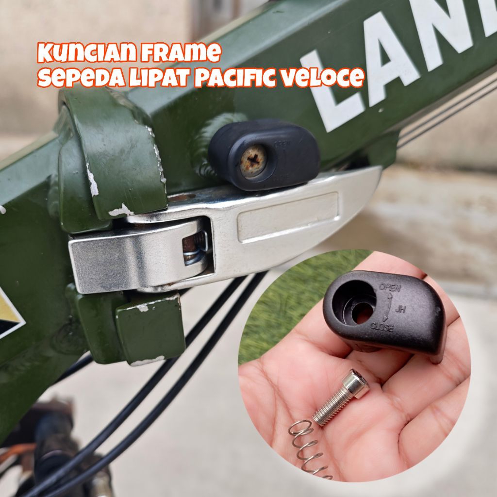 Kunci frame sepeda lipat kuncian frame sepeda lipat veloce
