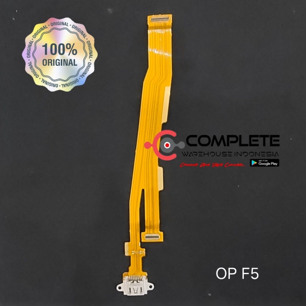 FLEXIBLE BOARD CAS OPPO F5 / KONEKTOR CAS OPPO F5 / PCB BOARD CHARGER OPPO F5 ORIGINAL