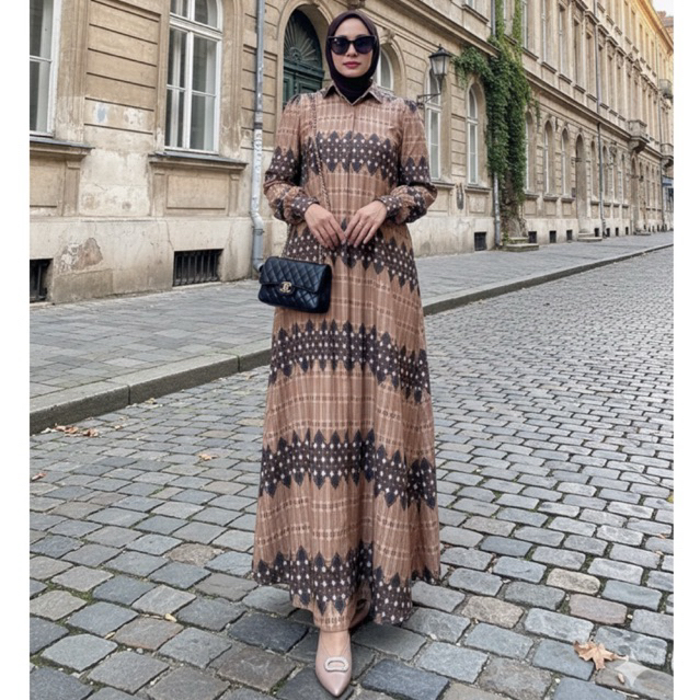 [JEMIA] Julia Dress Silk | Gamis Pesta Kondangan Wanita Simple Casual Elegan Mewah Lebaran Kekinian