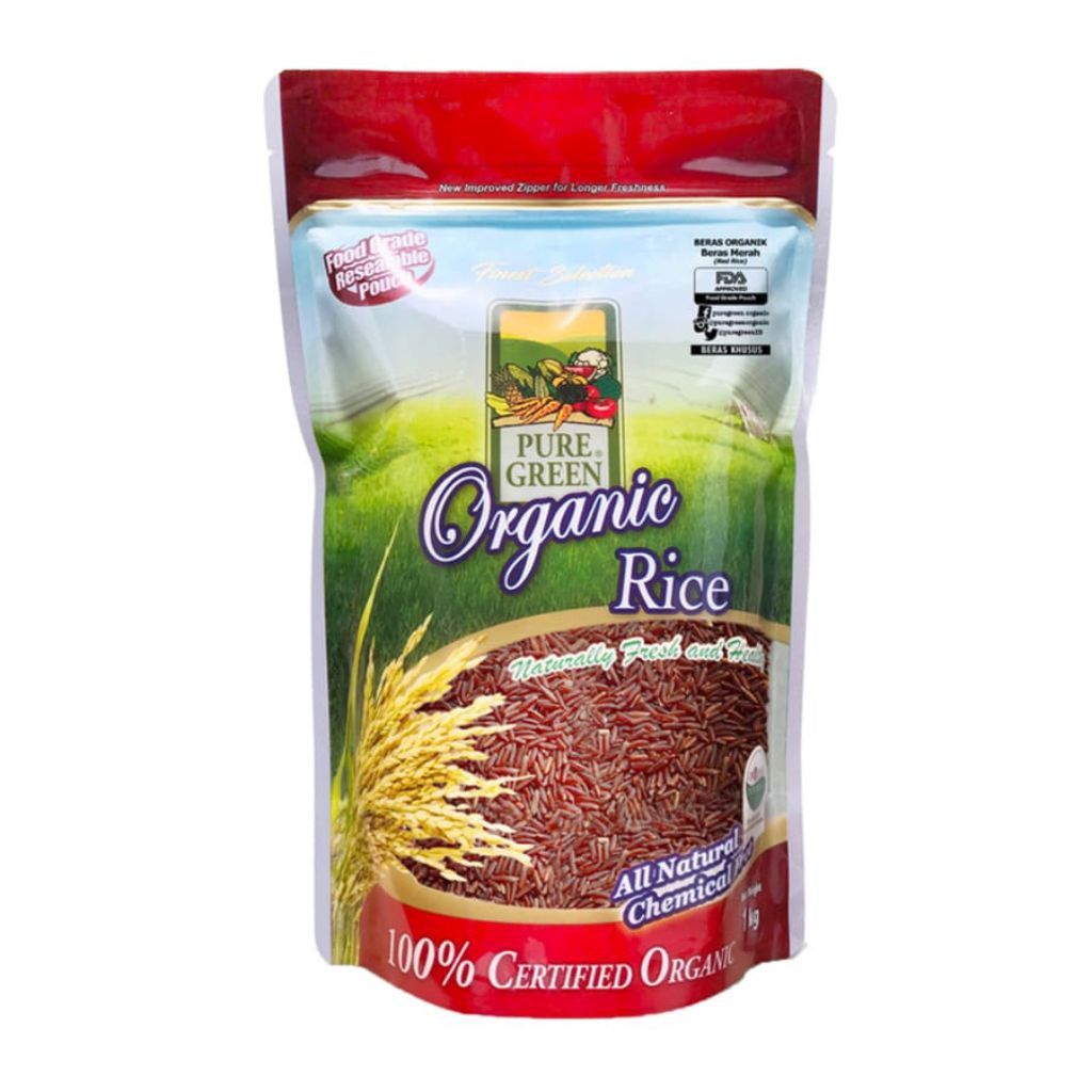 

Puregreen Beras Merah Organik 1kg