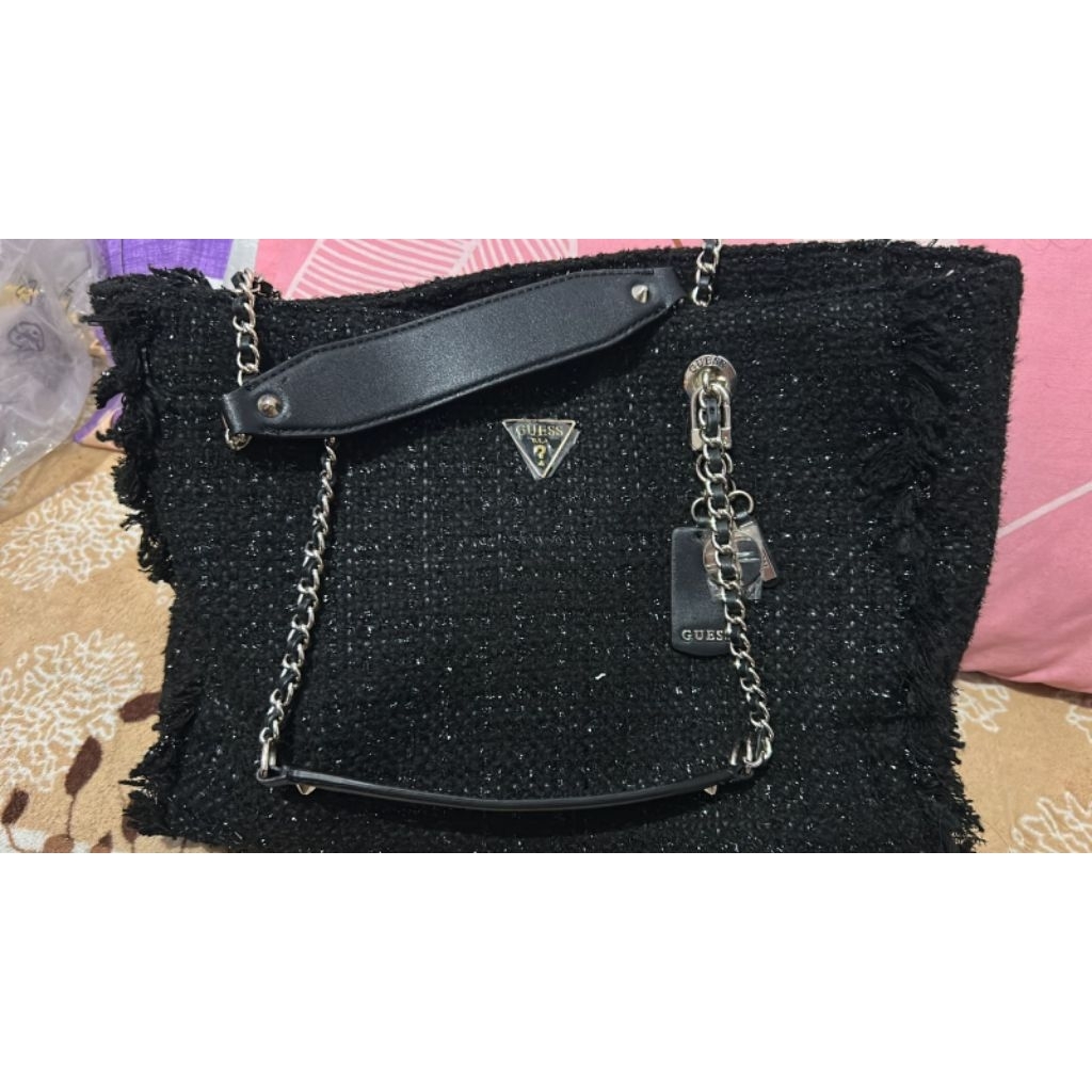 Guess Cessily Tweed Bag Original / Totebag Guess Original PL