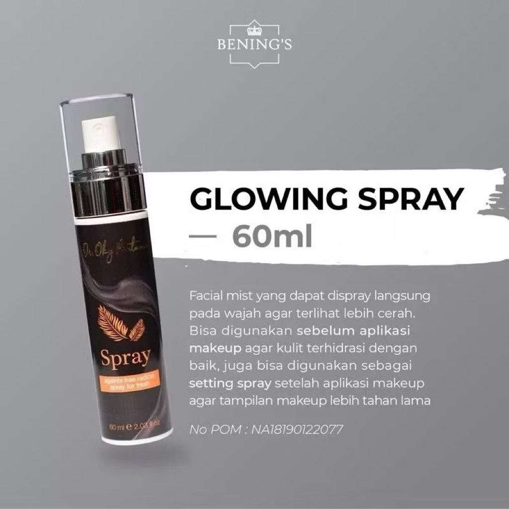 Glowing Spray Benings Clinic By Dr.Oky Pratama Bening's Whitening