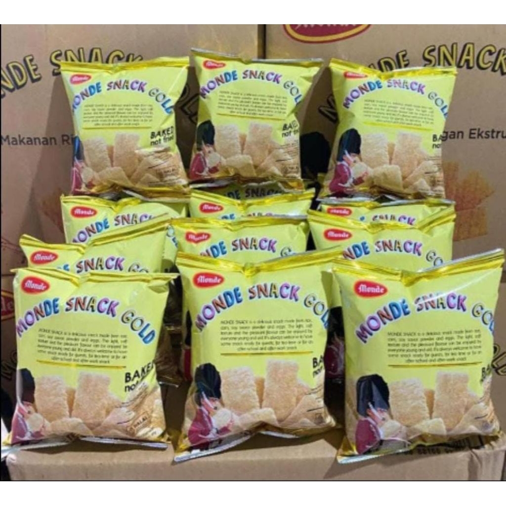 MONDE SNACK GOLD 1DUS ISI 45 PCS BERAT 27 GRAM /MONDE SERENA SNACK GOLD /SNACK MONDE 1 DUS / Snack H