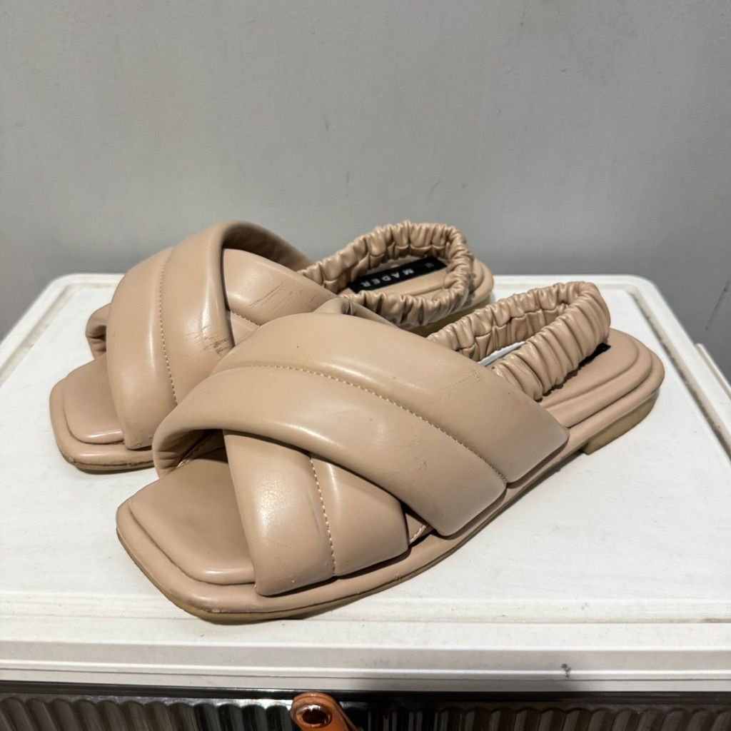 Mader Shoes Michelin Crossover Slingback Camel - Size 38