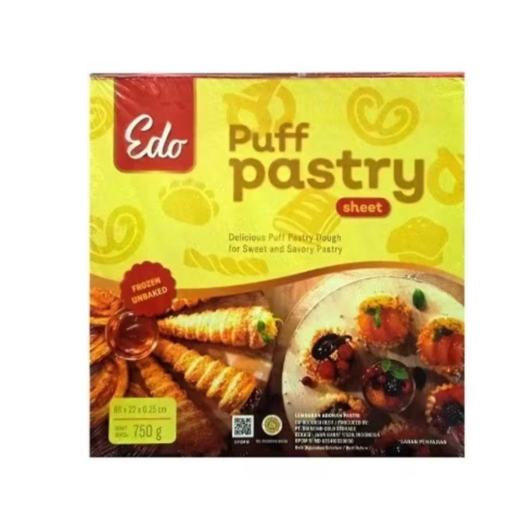 Edo Puff Pastry Sheet 750g