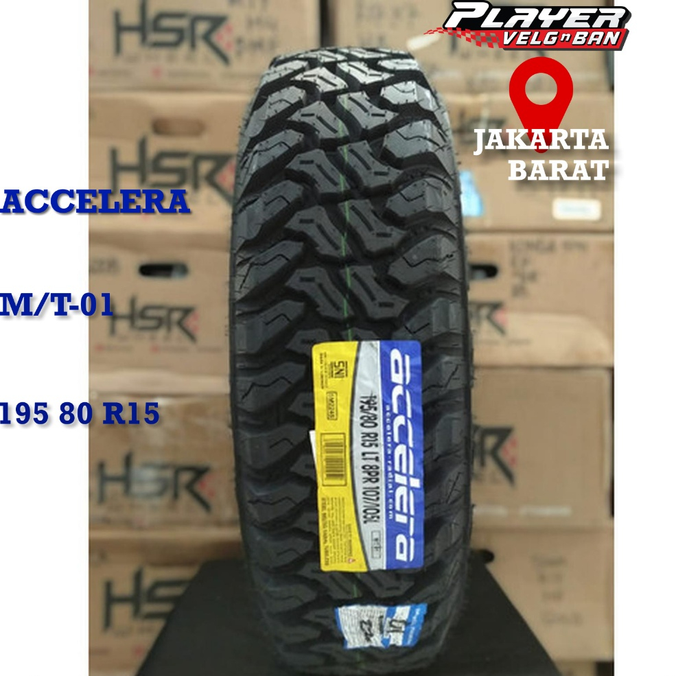 BAN MOBIL TIPE M/T RING15 BAN OFFROAD ACCELERA M/T-01 195 80 R15 PRODUKSI TERBARU