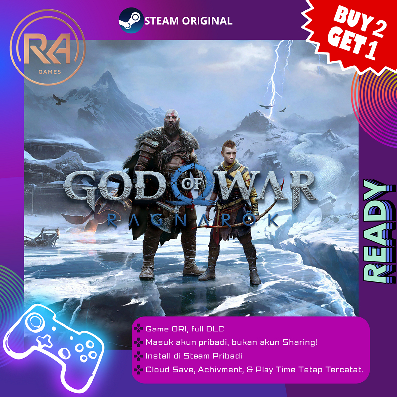 God of War Ragnarok game pc original masuk library pribadi offline only bukan game sharing