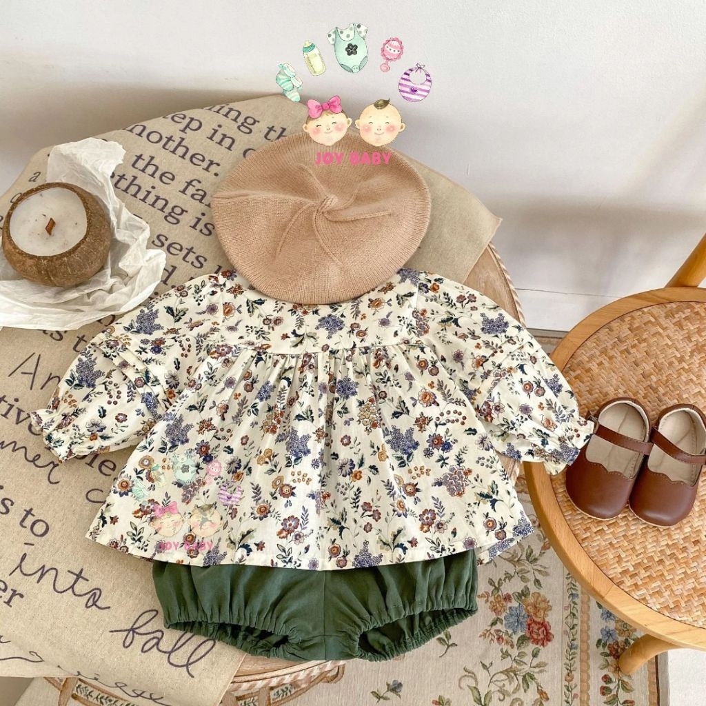 [KHUSUS BATAM] Bebe Collection Baju Baby Bunga Cantik / Setelan Baby Perempuan