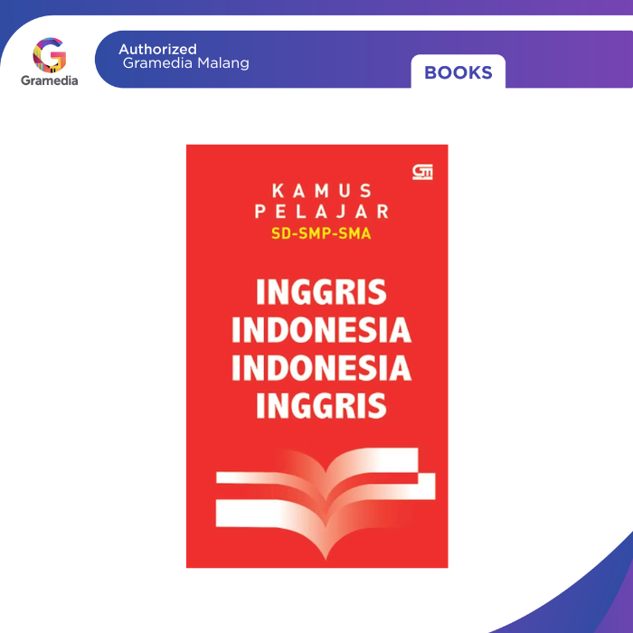 Gramedia Malang - Kamus Pelajar: Inggris - Indonesia, Indonesia - Inggris