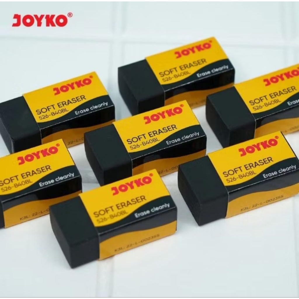 Penghapus Pensil Joyko Eraser Joyko Satu Pax Isi 40 Pcs