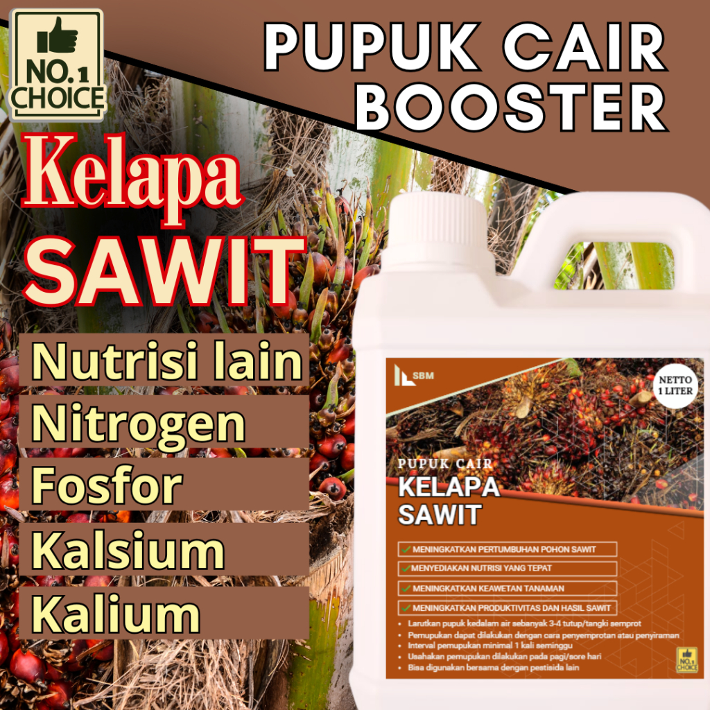 Pupuk Sawit Kelapa Boster Organik Buah Lebat Padat Berkualitas