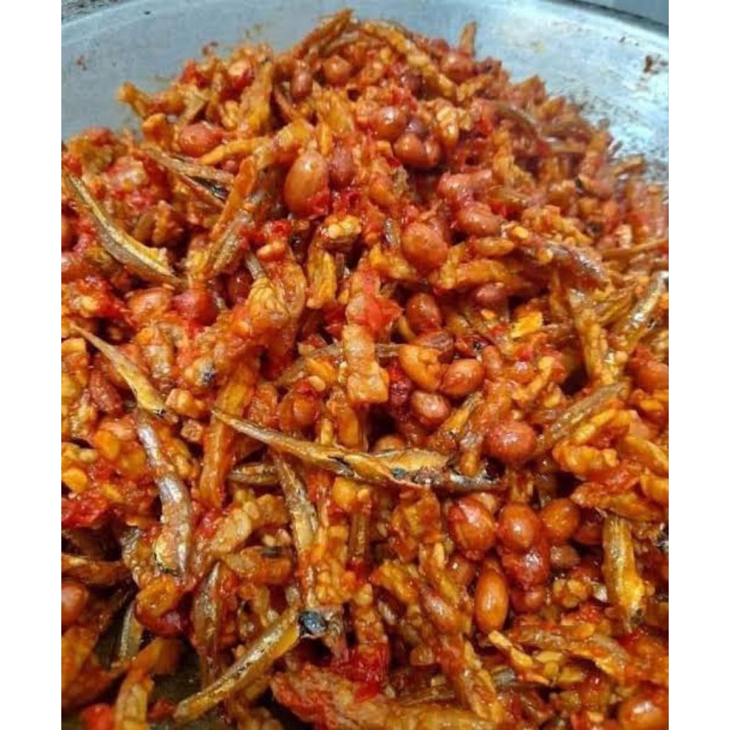 Lauk Tempe Oreg Kering 100g Plus Kacang Dan Teri Enak dan Lezat