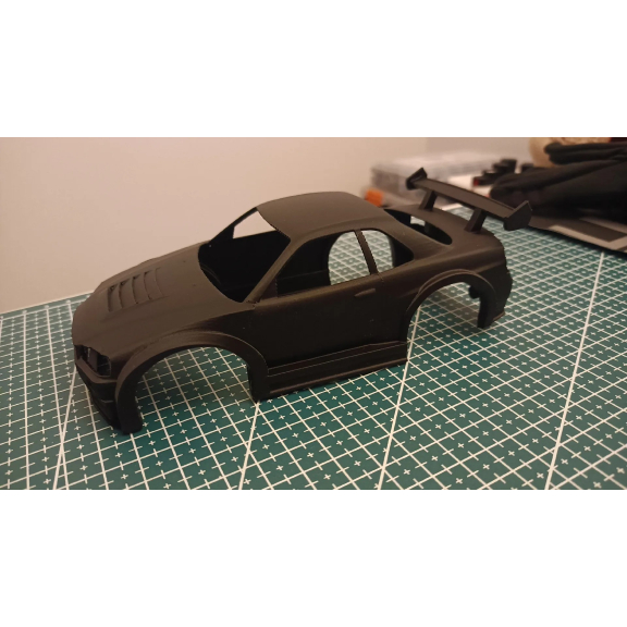 Body Nissan Skyline R34 untuk Wltoys K969 / MiniZ bahan PLA 3d print.